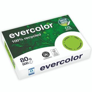 Kopierpapier Evercolor 400, A4, 80g, lindgrn, 500 Blatt