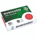 Kopierpapier Evercolor 400, A4, 80g, himbeerrot, 500 Blatt