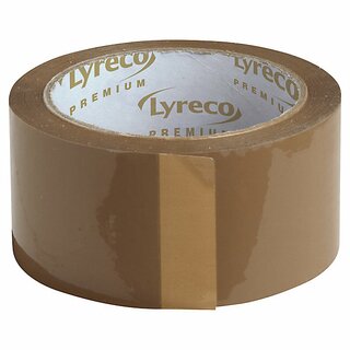 Packband Neutral Premium, PP, Mae: 50mm x 66m (B x L), braun, 6 Stck