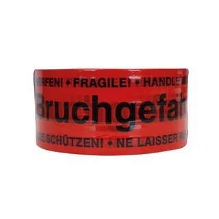 Warnklebeband 796569 PP-Signal, Bruchgefahr, Mae: 50 mm x 66 m, 6 Stck