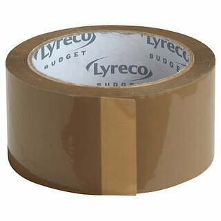 Neutral Budget Packband PP, Mae: 50 mm x 66 m (B x L), braun, 6 Stck