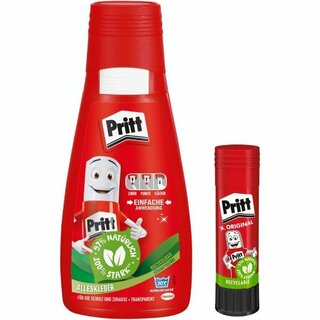 Alleskleber Pritt PAKA2, starker Halt, fr die Schule, Lsemittelfrei, 100g