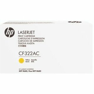 Toner HP CF322AC Contractual Cartridge, Reichweite: 16.500 Seiten, gelb