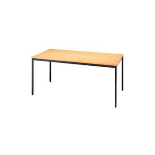 Hammerbacher Konferenztisch 160 x 80 cm, buche/schwarz