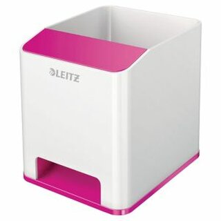 Stiftekcher Leitz 5363 WOW Sound, wei/pink