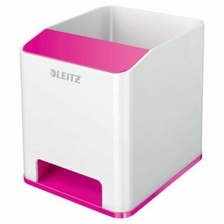 Stiftekcher Leitz 5363 WOW Sound, wei/pink