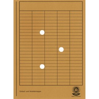 Umlaufmappe, aus Karton 250g, mit Gitterdruck +...