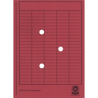 Umlaufmappe, aus Karton 250g, mit Gitterdruck +...