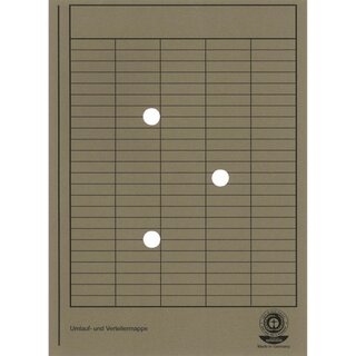 Umlaufmappe, aus Karton 250g, mit Gitterdruck +...
