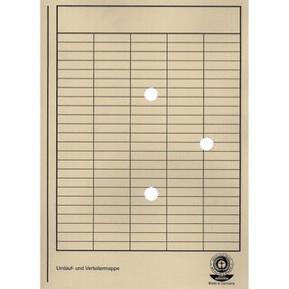 Umlaufmappe, aus Karton 250g, mit Gitterdruck +...