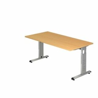 Schreibtisch VOS16-6, verstellbar, Gre: 160 x 80cm, buche