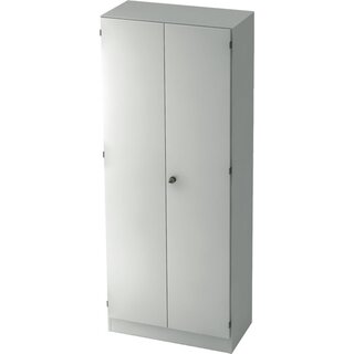 Schrank mit Holztüren, 4 Böden, Maße: 80x200,4x42cm, weiß