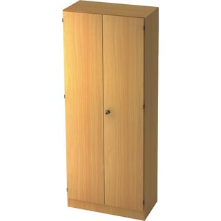 Schrank mit Holztren, 4 Bden, Mae: 80x200,4x42cm, buche