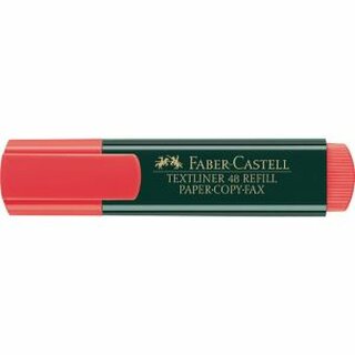 Textmarker Faber-Castell 48NF, 1-5mm, nachfllbar, rot
