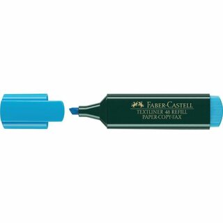 Textmarker Faber-Castell 48NF, 1-5mm, nachfllbar, blau