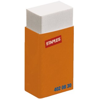 Radierer, Kunststoff, für: Bleistifte, 40x18x10mm, weiß
