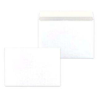 Briefumschl�ge C6, ohne Fenster, HK, 80g, wei�, 25 St�ck
