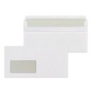 Briefumschl�ge DIN lang, mit Fenster, SK, 75g, wei�, 25...