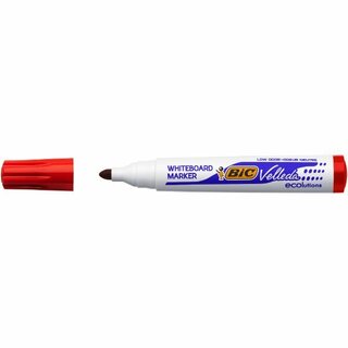 BIC Boardmarker ecolutions Velleda 1701, Rundspitze, 1,5 mm, rot 12 Stck