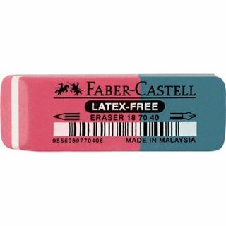 Radierer Faber-Castell 7070-40, aus Kautschuk, fr Blei-, Kopier- und Farbstifte