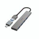 Hama USB-Hub, USB 3.2 Gen 1, 4 Anschlsse, anthrazitgrau
