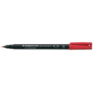 OHP-Stift Staedtler Lumocolor 313S, wasserfest, Strichstrke: 0,4mm, rot