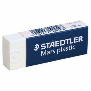 Radierer Staedtler 52650 Mars Plastic, aus Kunststoff, fr Bleistifte