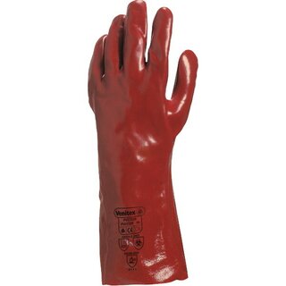 Mehrzweckhandschuhe Delta Plus PVC7335, PVC, Gre 10, rot, 1 Paar