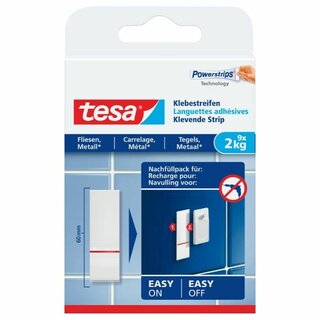 Powerstrips Tesa 77760, Fliesen, 2kg, 9 Stck