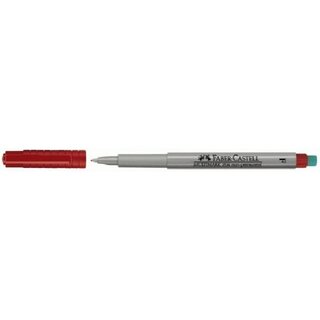 OHP-Stift Faber-Castell 151421 Multimark F, wasserlslich, 0,6mm, rot