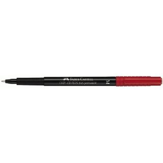 OHP-Stift Faber-Castell 152521 Multimark M, wasserfest, 1mm, rot