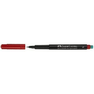 OHP-Stift Faber-Castell 152321 Multimark S, wasserfest, 0,4mm, rot