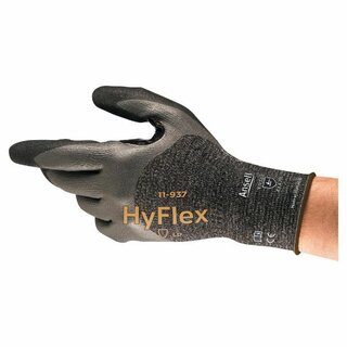 Mechanikschutzhandschuhe HyFlex 11-937, Gre: 10, schwarz, 1 Paar