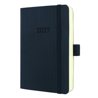 Sigel Buchkalender C2621, Conceptum, 1T/1S, Softcover, A6, schwarz, 2027