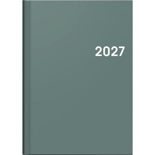 Brunnen Buchkalender 1079661636, 1W/2S, A5, grau, 2027