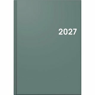 Brunnen Buchkalender 1079561636, 1T/1S, A5, grau, 2027