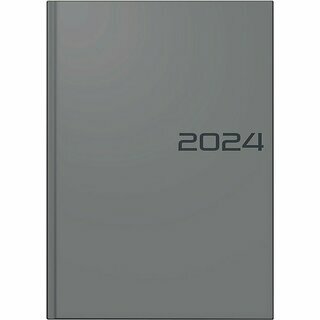 Brunnen Buchkalender 1079561636, 1T/1S, A5, grau, 2027