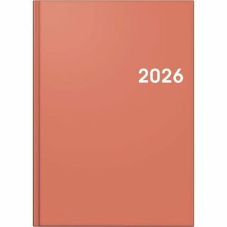 Brunnen Buchkalender 1079561056, 1T/1S, A5, koralle, 2026