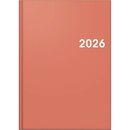 Brunnen Buchkalender 1079561056, 1T/1S, A5, koralle, 2026
