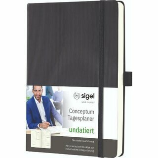 Sigel Buchkalender CO705 Conceptum, jahresunabhngig, 1T/1S, Hardcover, A5, 2026