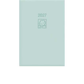 Zettler Buchkalender 876 Recycling, 1 Tag auf 1 Seite, Hardcover, A5, grau, 2027
