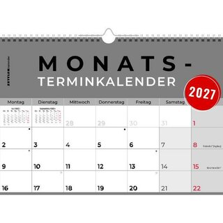 Zettler Monatskalender 989, 30 x 21cm, 2027