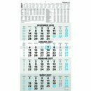 Zettler 4-Monatskalender 959, 30 x 59cm, schwarz/blau, 2027