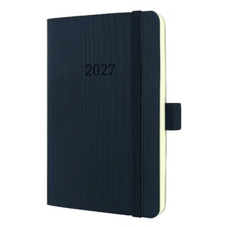 Sigel Buchkalender C2623 Conceptum, 1W/2S, Softcover, A6, schwarz, 2027