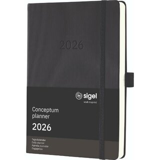 Sigel Buchkalender C2610, Conceptum, 1T/1S, Hardcover,...