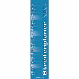 Zettler Streifenkalender 942, 11,3 x 49,5cm, 2026