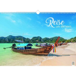 Walter Panorama Bildkalender Reise um die Welt, 44 x...