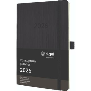 Sigel Buchkalender C2622 Conceptum, 1W/2S, Softcover, A5,...