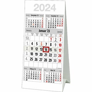 B�hner Tischkalender M5TK, 5 Monate / 1 Seite, 9,6 x 20,5 cm, 2027