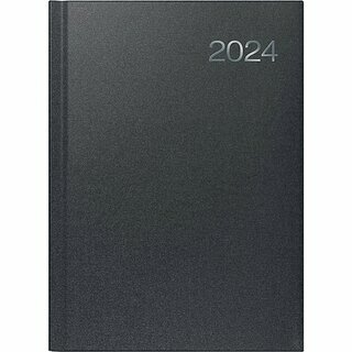 Brunnen Buchkalender 1076361906, 1Wo/2S, A4, schwarz, 2027